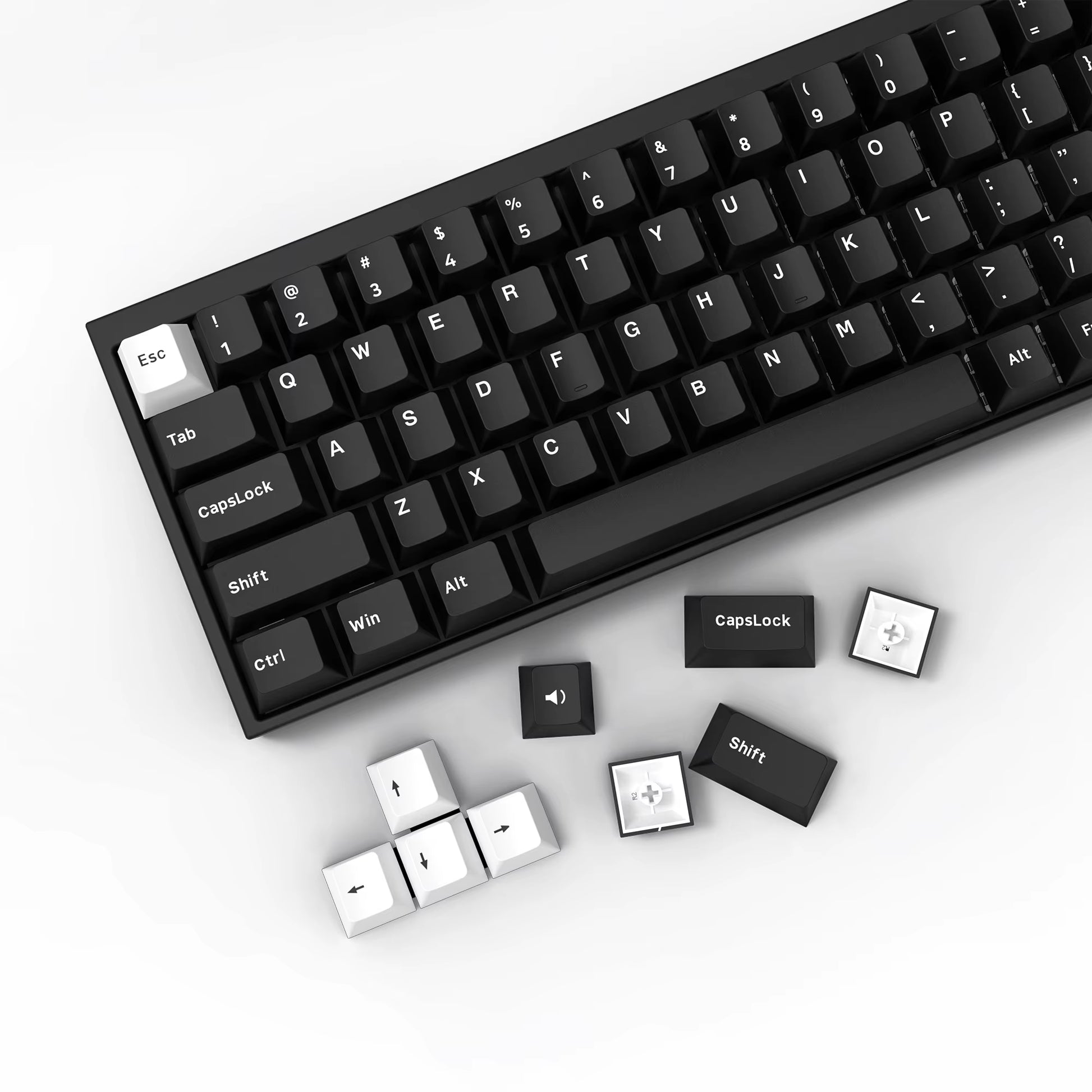 168 Keys Double Shot PBT Keycap Custom Keycap Cherry Profile Keyboard Keycaps for Cherry Gateron MX Switches Gaming Keyboard